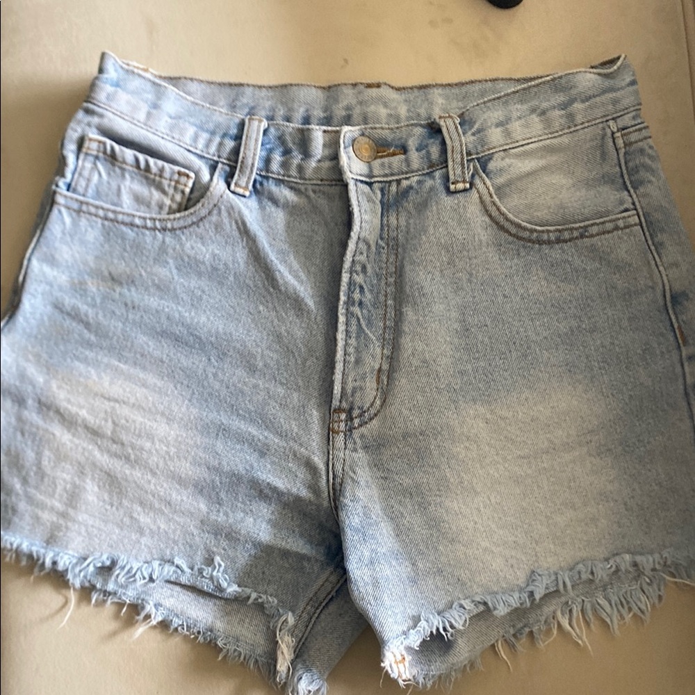 J Gault Light Blue Denim Women Shorts size Medium